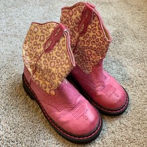 Pink leopard Roper boots